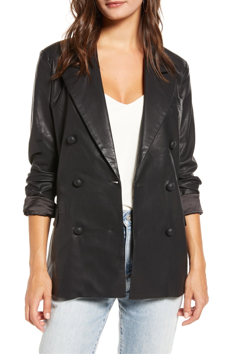 BlankNYC Faux Leather Blazer