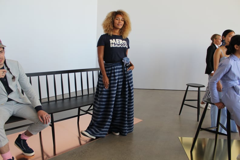 A Graphic Tee and Maxi Skirt Is a Cool, Comfy Combination