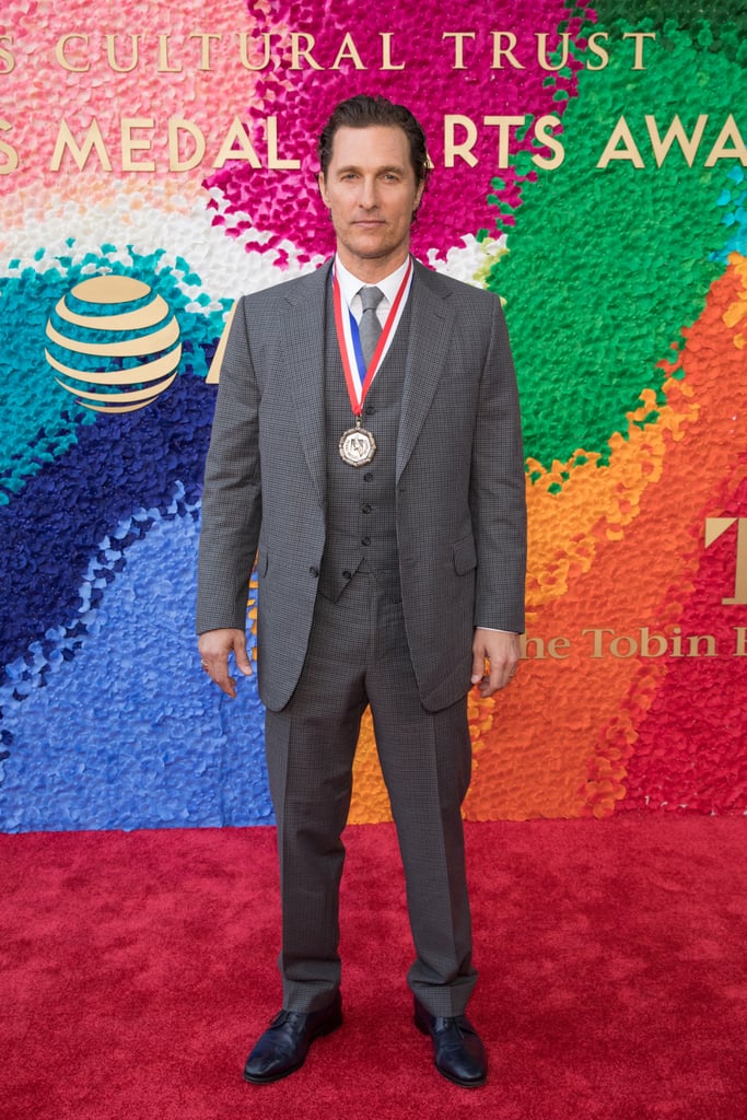 Matthew McConaughey and His Family at Texas Medal of Art