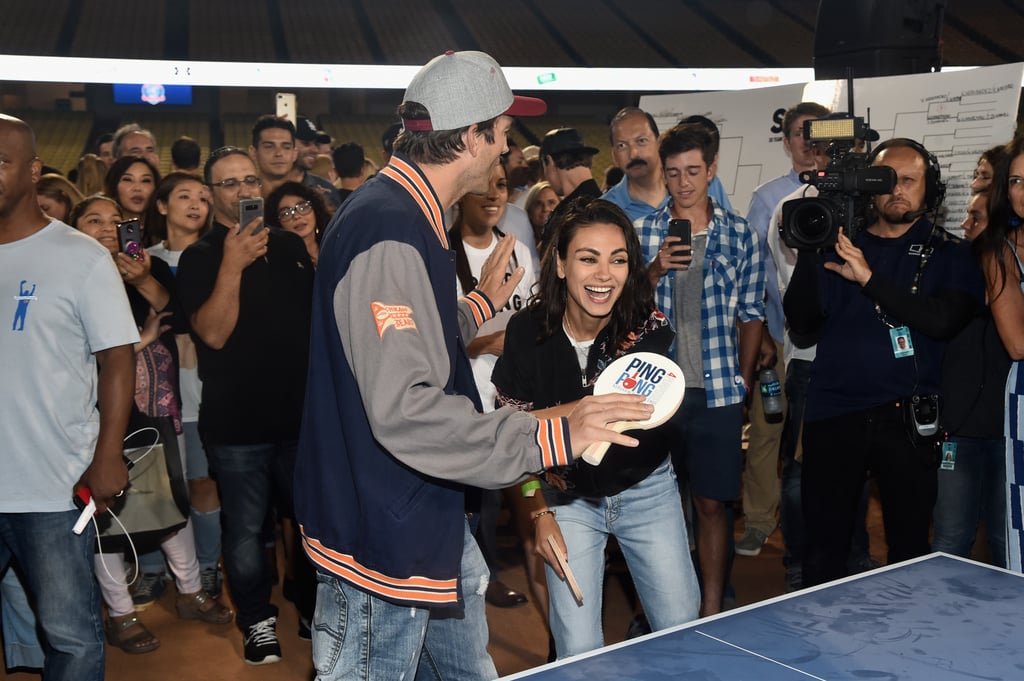 Ashton Kutcher and Mila Kunis at Ping Pong 4 Purpose 2018