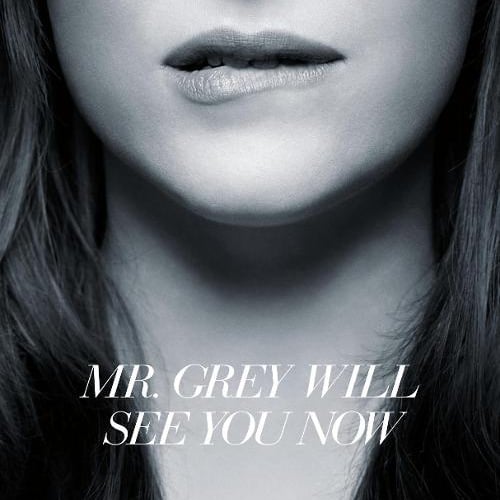 Fifty Shades of Grey Poster With Anastasia Biting Her Lip