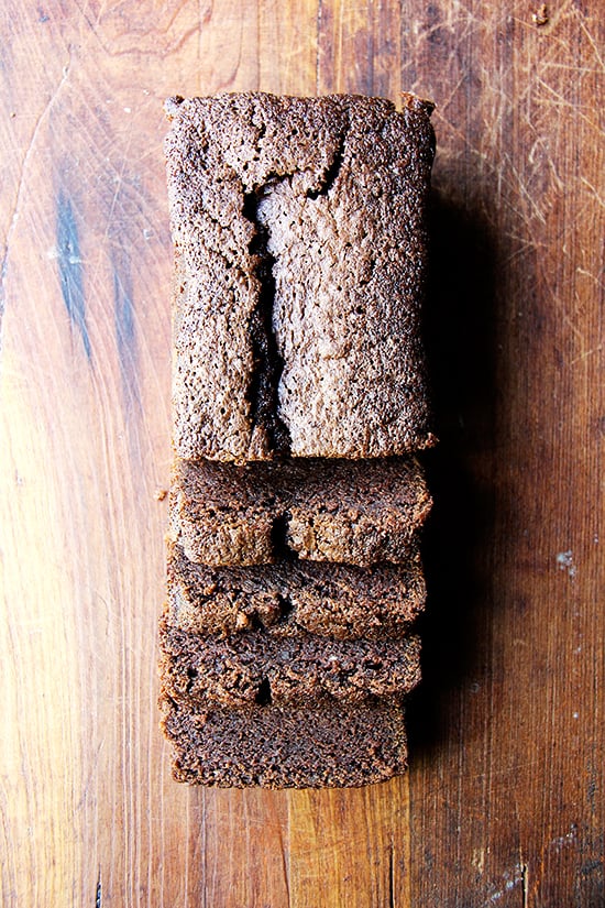 Dense Chocolate Loaf Cake With Brandy and Coffee