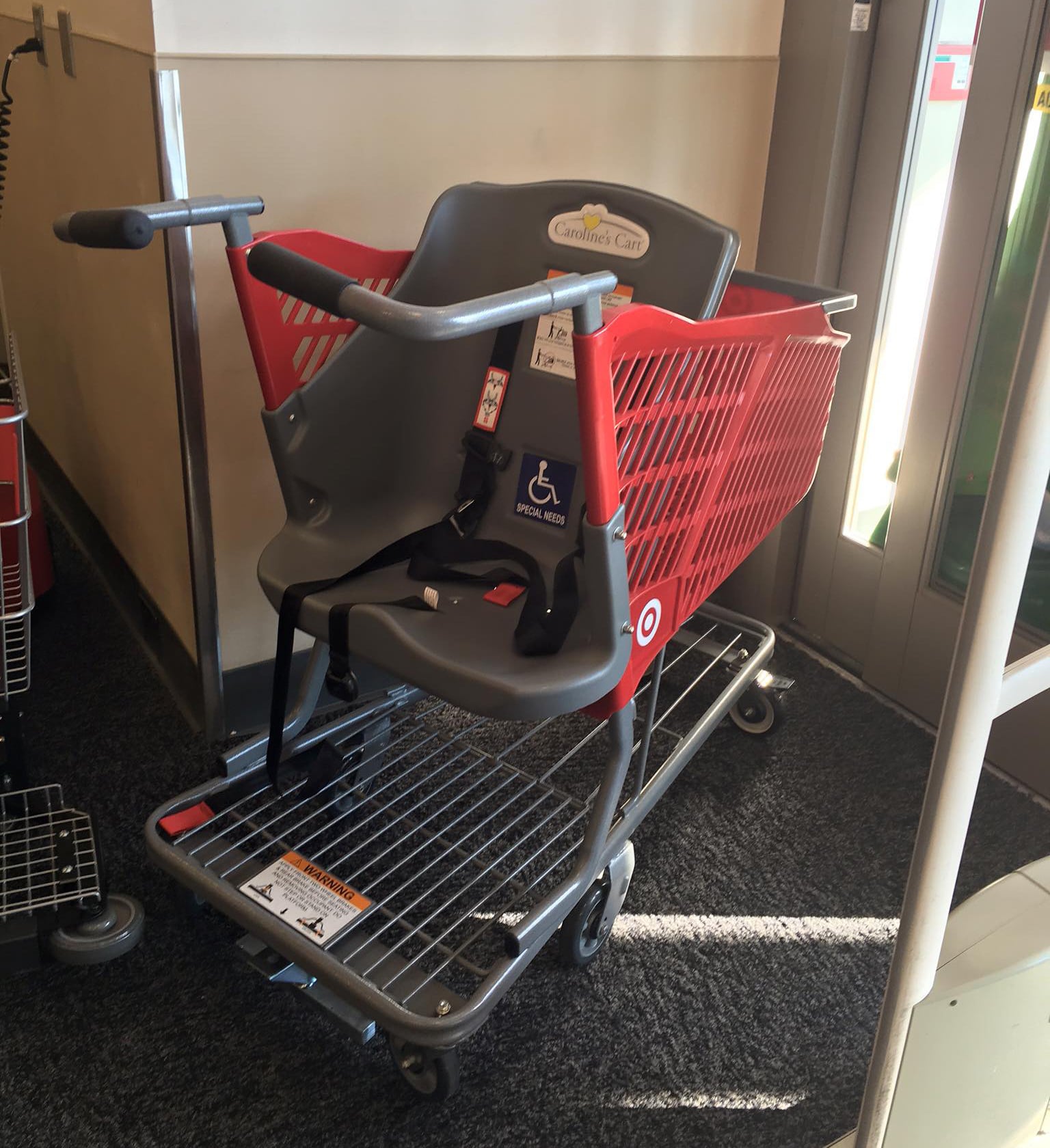 Shopping cart cover sales target