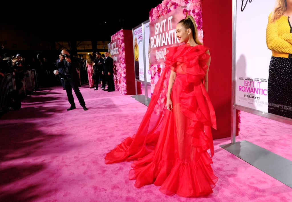 Miley Cyrus's Red Dress at Isn't It Romantic Premiere