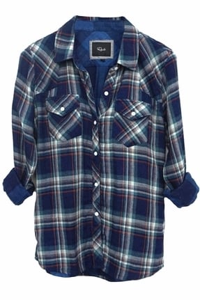 Joanna's Plaid Button-Up