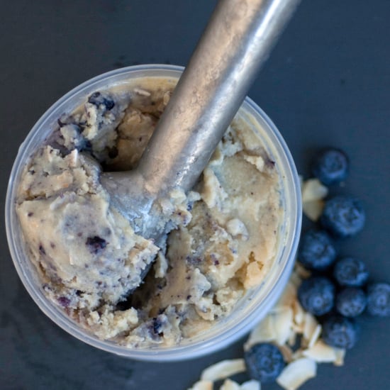 Toasted Coconut and Blueberry Ice Cream