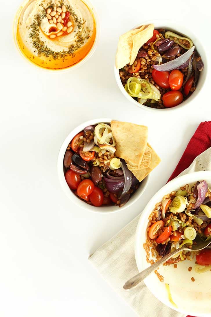 Mediterranean Wheat Berry Salad Whole Grain Salad Recipes POPSUGAR