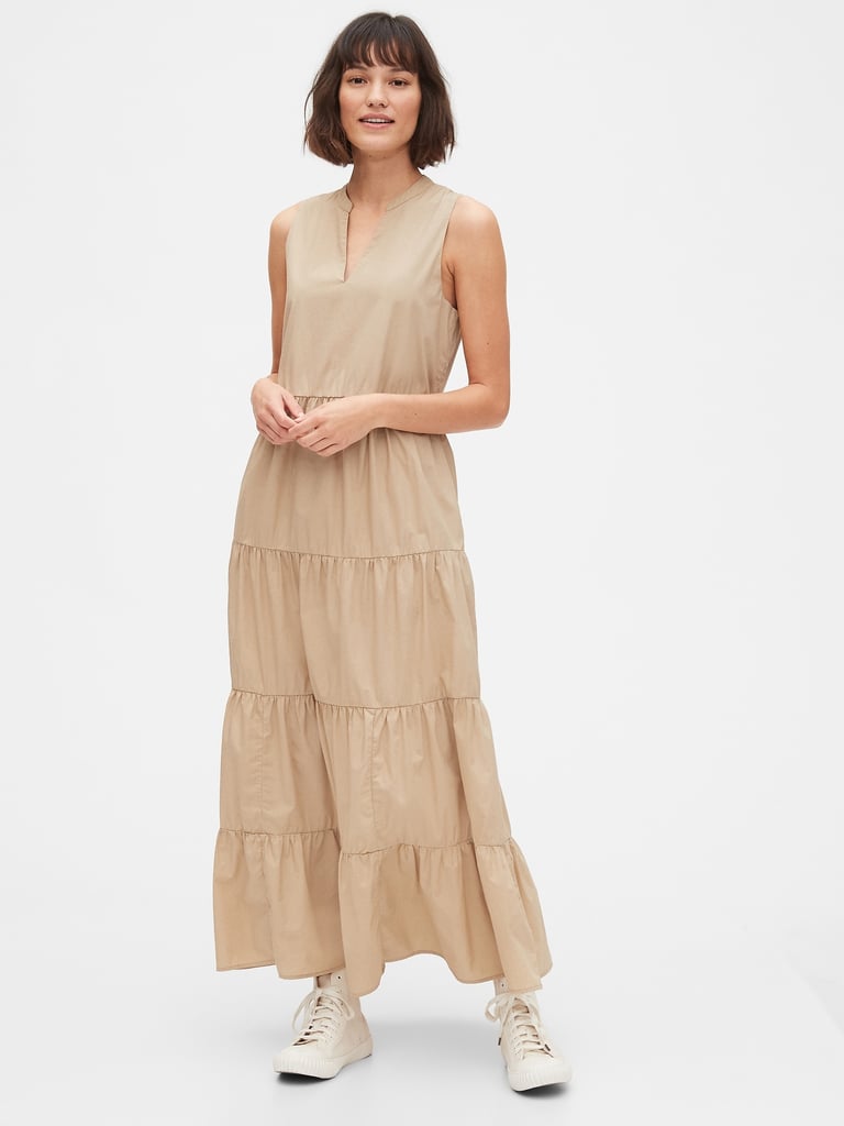 Gap Sleeveless Tiered Maxi Dress