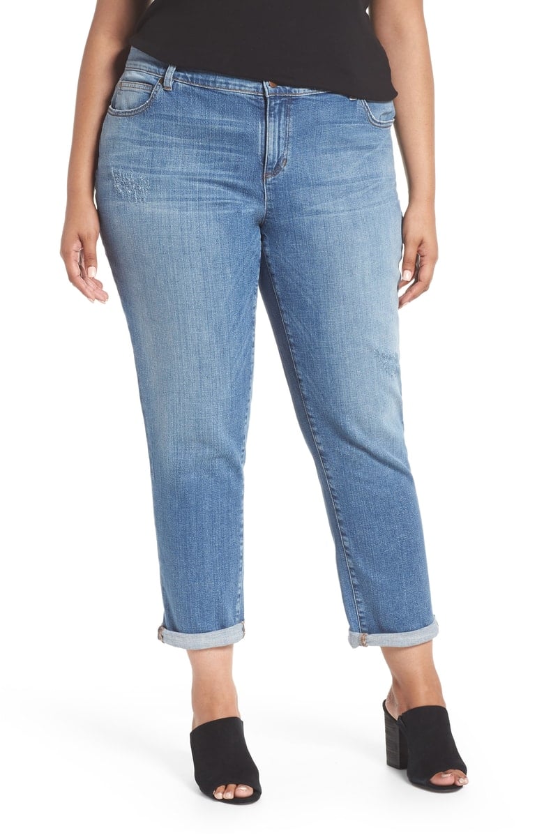 Eileen Fisher Stretch Organic Cotton Boyfriend Jeans (Plus Size)