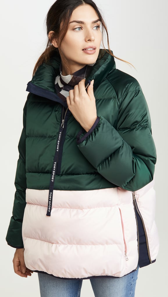 Tory Sport Down Satin Pullover | Best Puffer Jackets For Women on ...