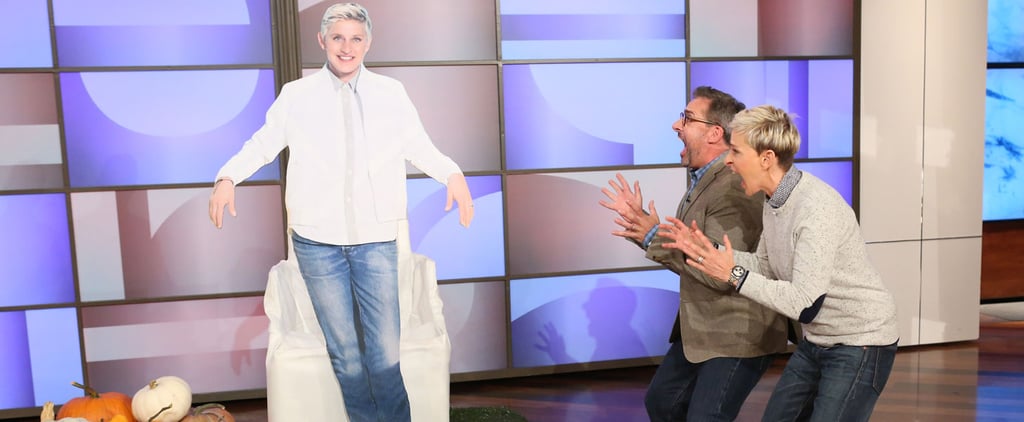 Steve Carell's Ellen DeGeneres Halloween Decoration