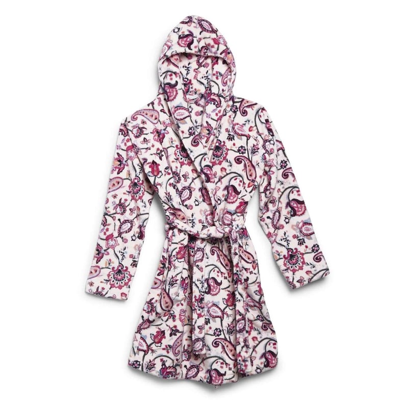 Vera Bradley Plush Fleece Robe in Felicity Paisley Pink