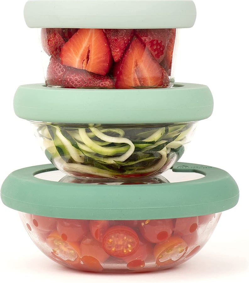 For Bowls: Food Huggers Replacement Lids for Glass Storage Containers