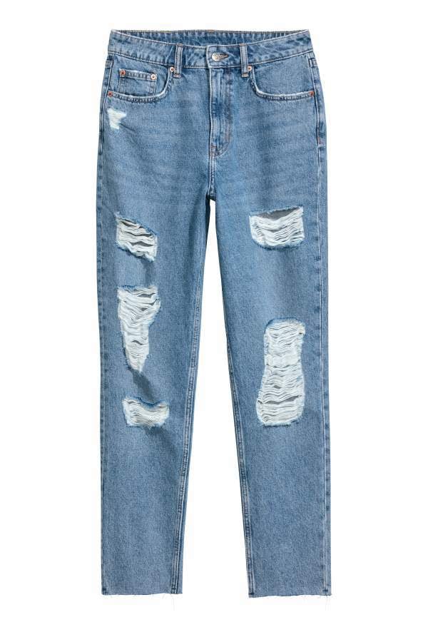 H&M Slim Mom Jeans Trashed | Jennifer Aniston Grlfrnd Jeans in ...