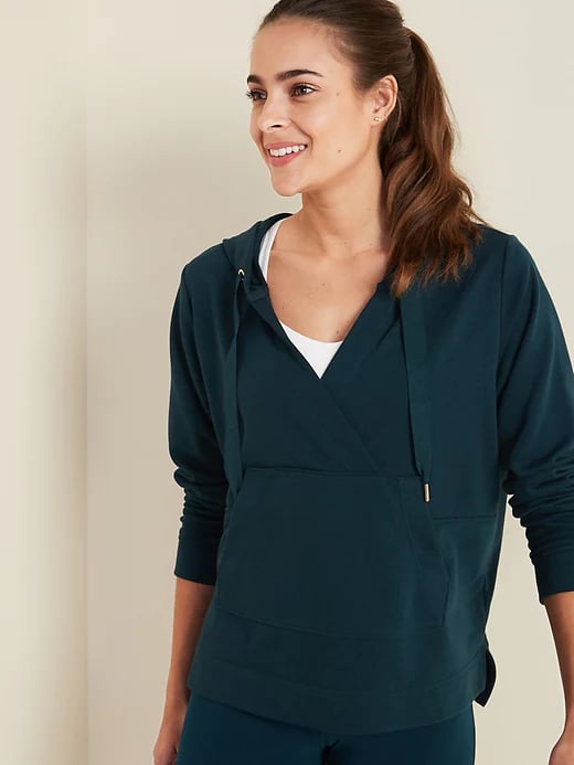 Old Navy Loose Cross-Front French-Terry Hoodie