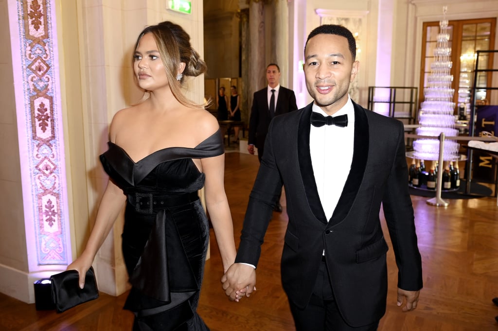 Chrissy Teigen Wedding Guest Dress in Paris