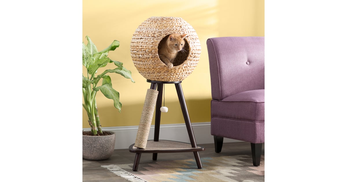 sphere scratch post cat tree