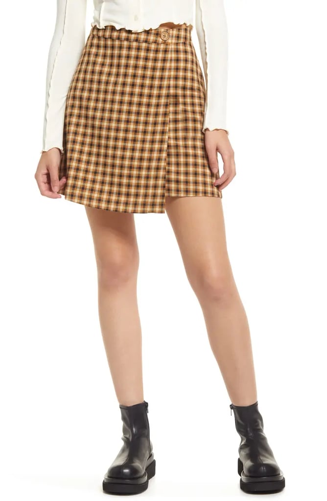 As If: BP. Button Front Miniskirt