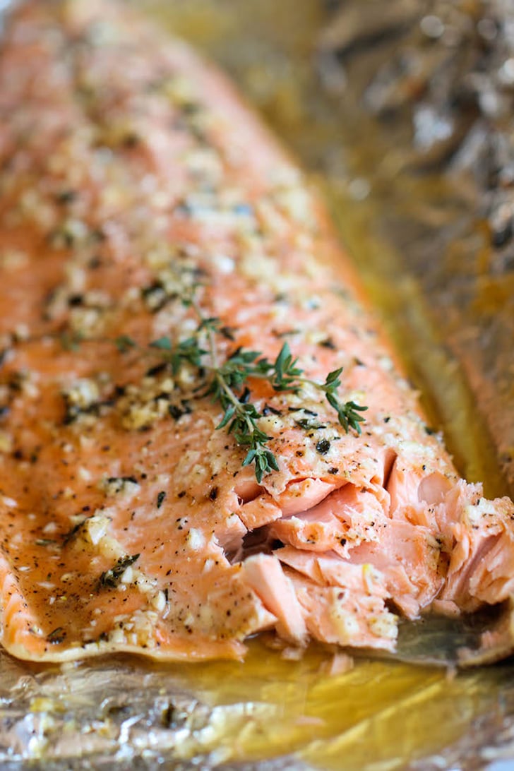 Honey Garlic Thyme Salmon Baked In Foil Fast And Easy Salmon Recipes Popsugar Food Photo 11
