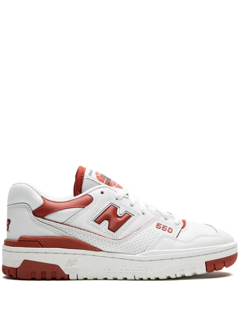 New Balance 550 Logo-Embossed Leather Sneakers