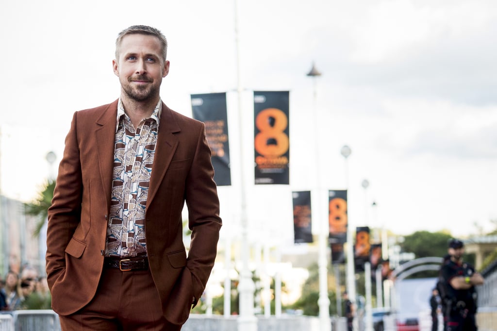 Ryan Gosling Promoting First Man Pictures