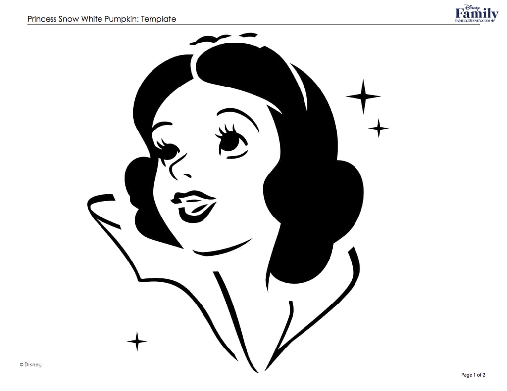 Snow White Best Free Disney Pumpkin Stencils POPSUGAR Smart Living