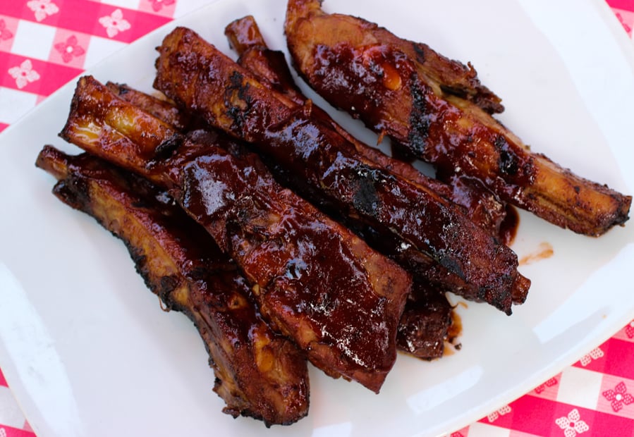 Boysenberry Ribs at Fireman's BBQ Boysenberry Ribs at Fireman's BBQ