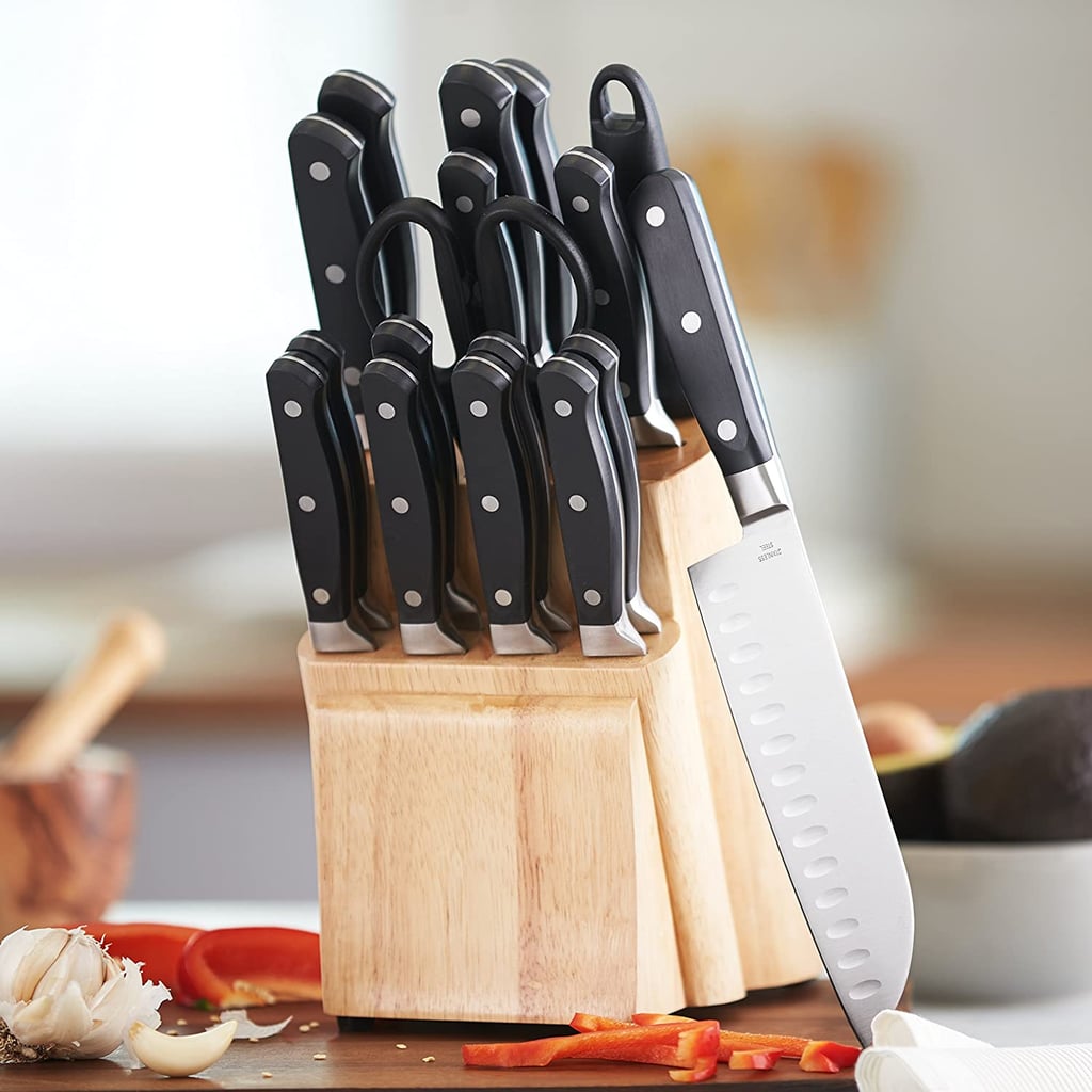 Top-Rated Kitchen Product: Amazon Basics 18-Piece Kitchen Knife Block Set