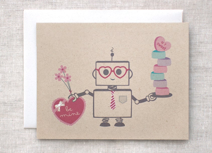 This multitasking robot ($6) offers the finest in Valentine's Day treats.