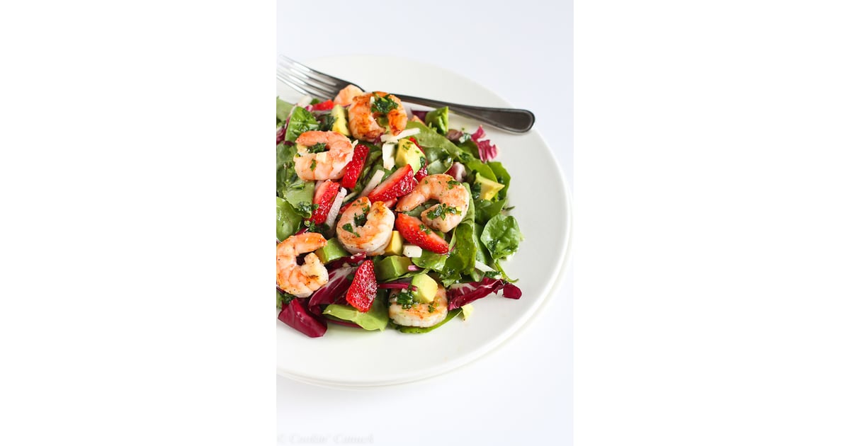 Shrimp Salad With Jicama Strawberries And Avocado These Summer
