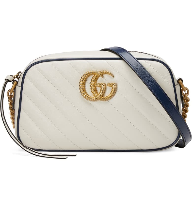 Gucci Small GG 2.0 Matelassè Leather Camera Bag