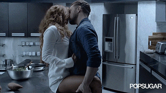 Making out and fucking in the kitchen will mean you never look at meal time in the same way again