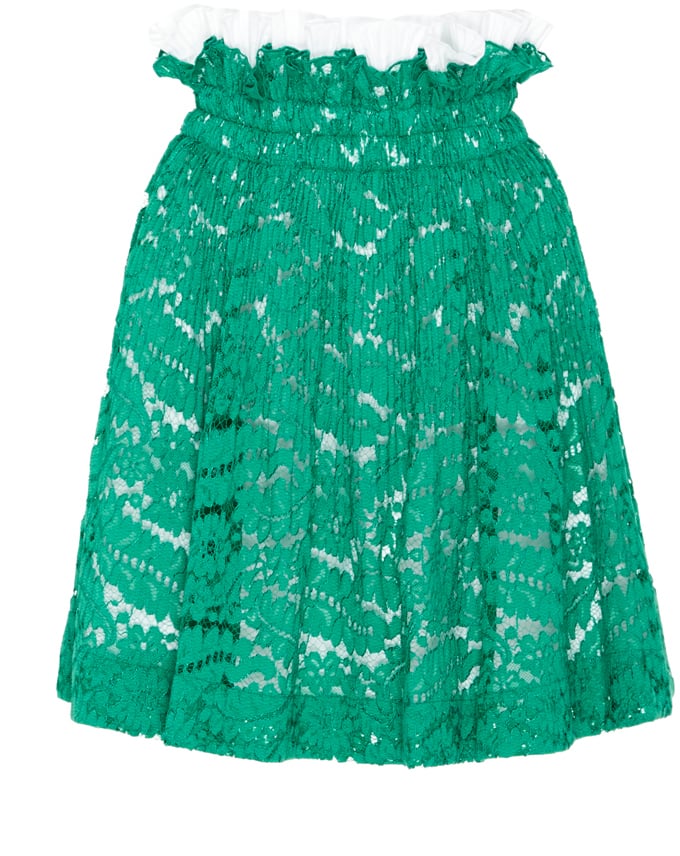 No.21 Glory Top Ruffle Lace Skirt ($545)