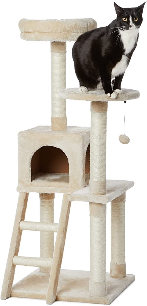 Amazon Basics Extra Large Cat Tree with Cave And Step Ladder