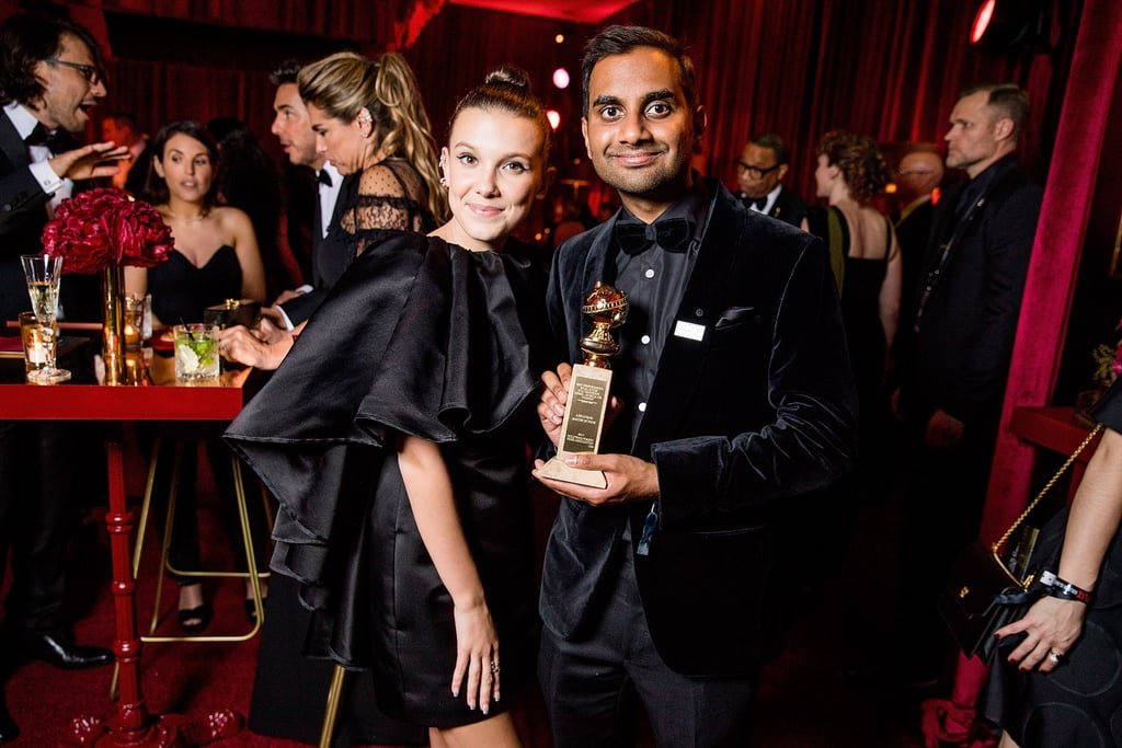 Millie Bobby Brown and Aziz Ansari