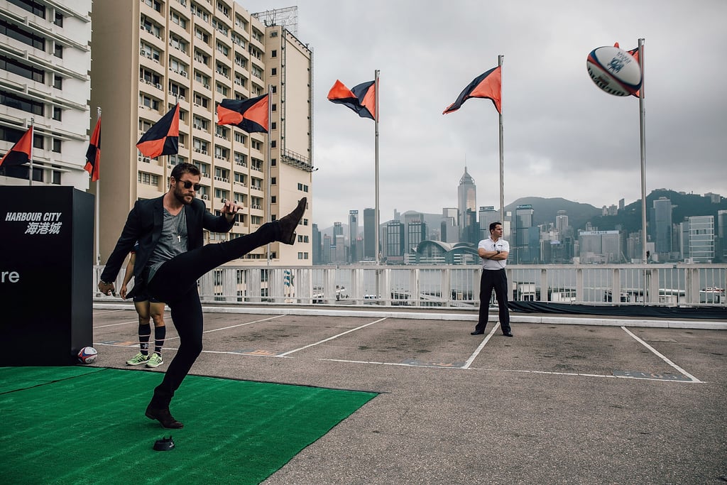 Chris Hemsworth and Hong Kong Rugby Team April 2016