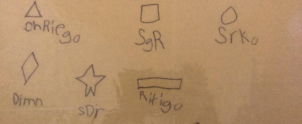 Preschooler's Phonetic Spelling of Shapes