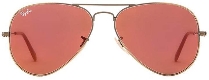 Ray-Ban Aviator Flash Lenses ($170) | Kendall Jenner Wears Colored ...