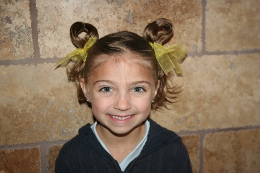 Bunny-Ear Pigtails | 14 Easy School Hairstyles For Your Kids to Sport Over  and Over | POPSUGAR Family Photo 12