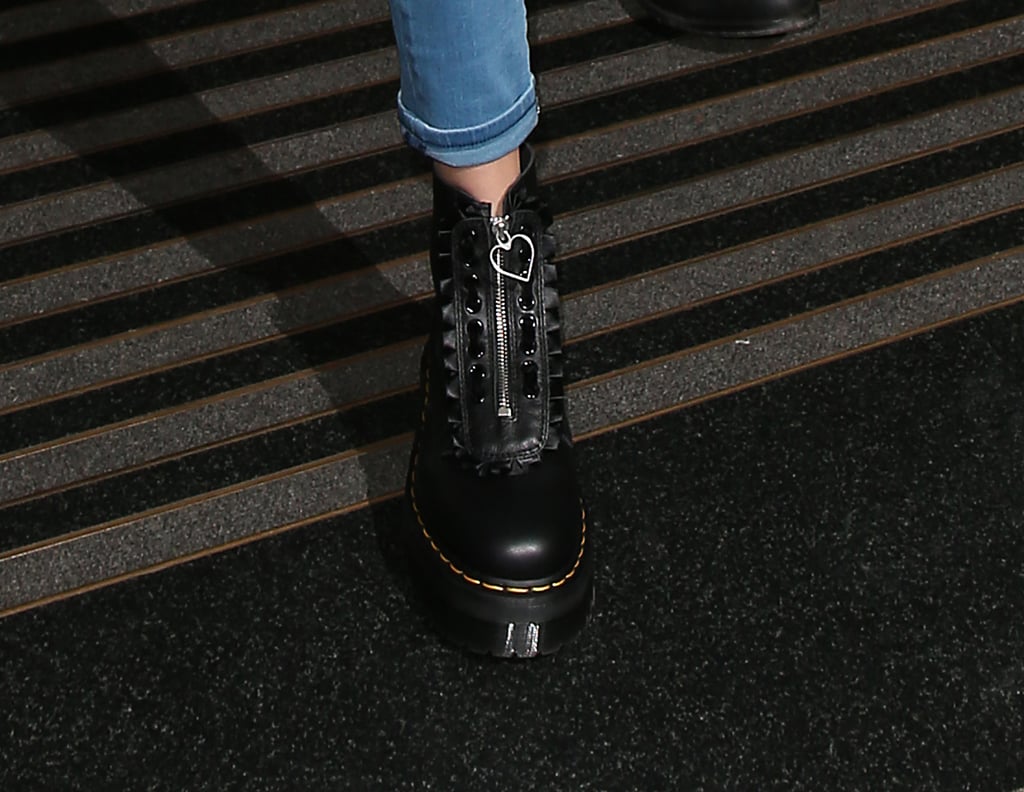 A Closer Look at Her Combat Boots