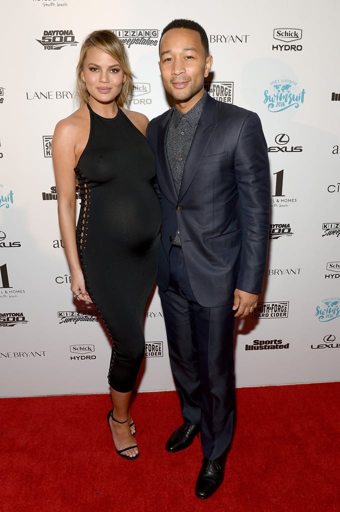 Chrissy Teigen and John Legend at Sports Illustrated BBQ