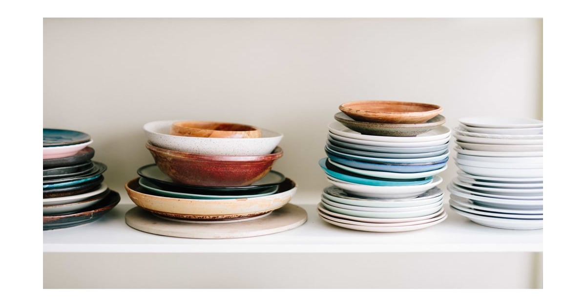 Flatware, plates, and glasses that don't match the rest of your