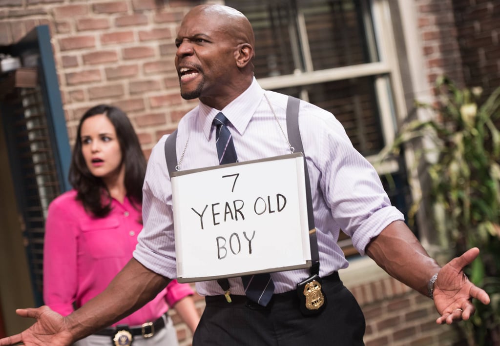 Santiago (Melissa Fumero) and Terry (Terry Crews) do not understand why Captain Holt keeps having the team do drills.