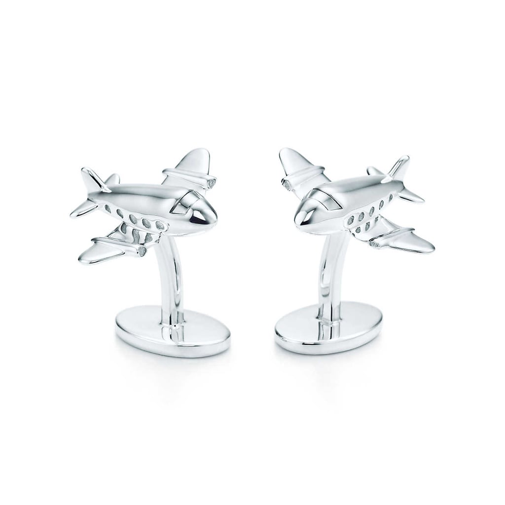 Deakin & Francis Sterling Silver Jet Cufflinks