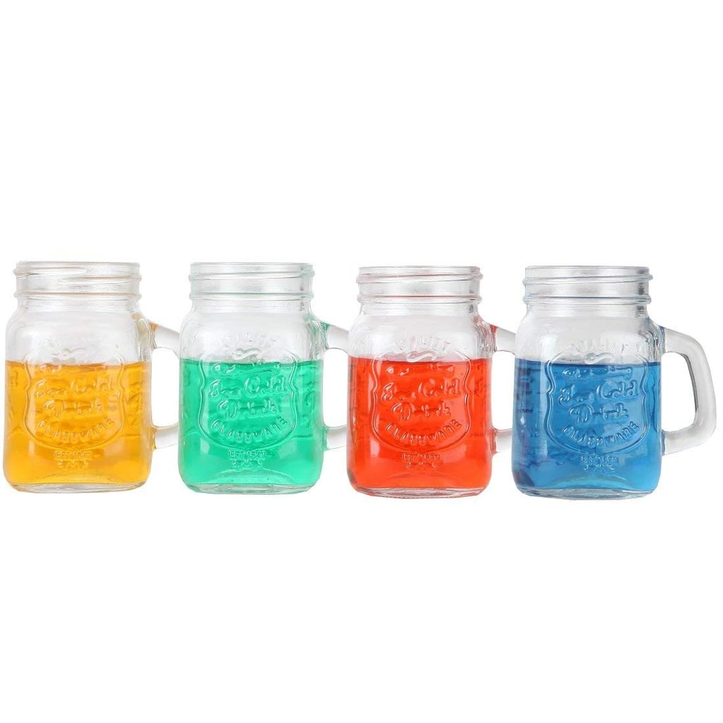 Lily's Home Mini Mason Jar Shot Glasses With Handles