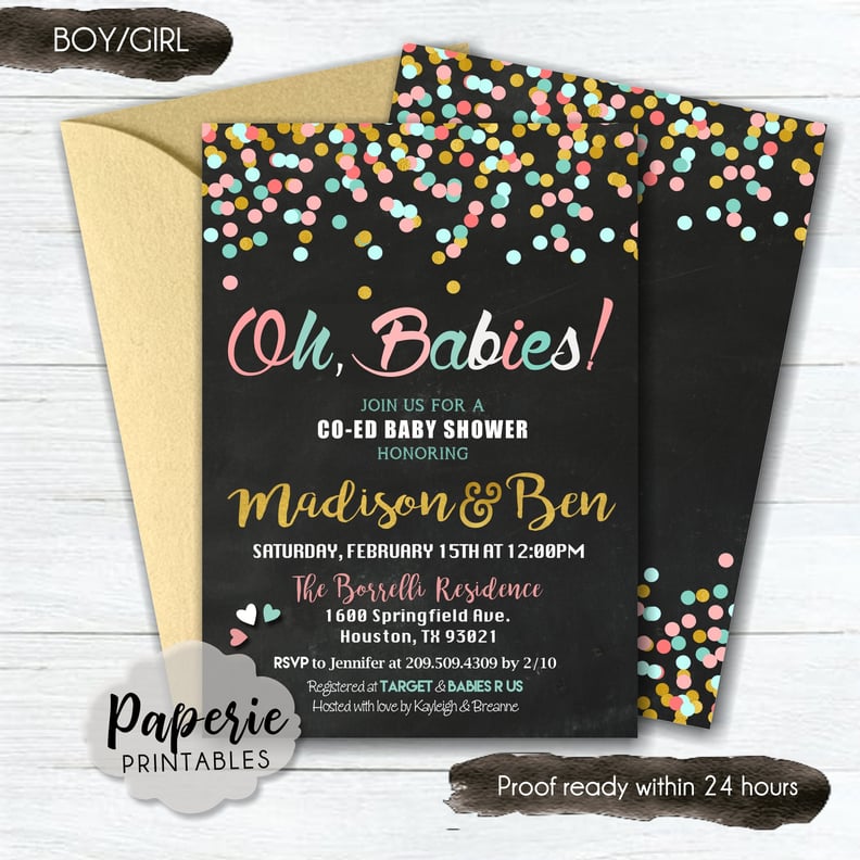 Oh, Babies! Baby Shower Invitation