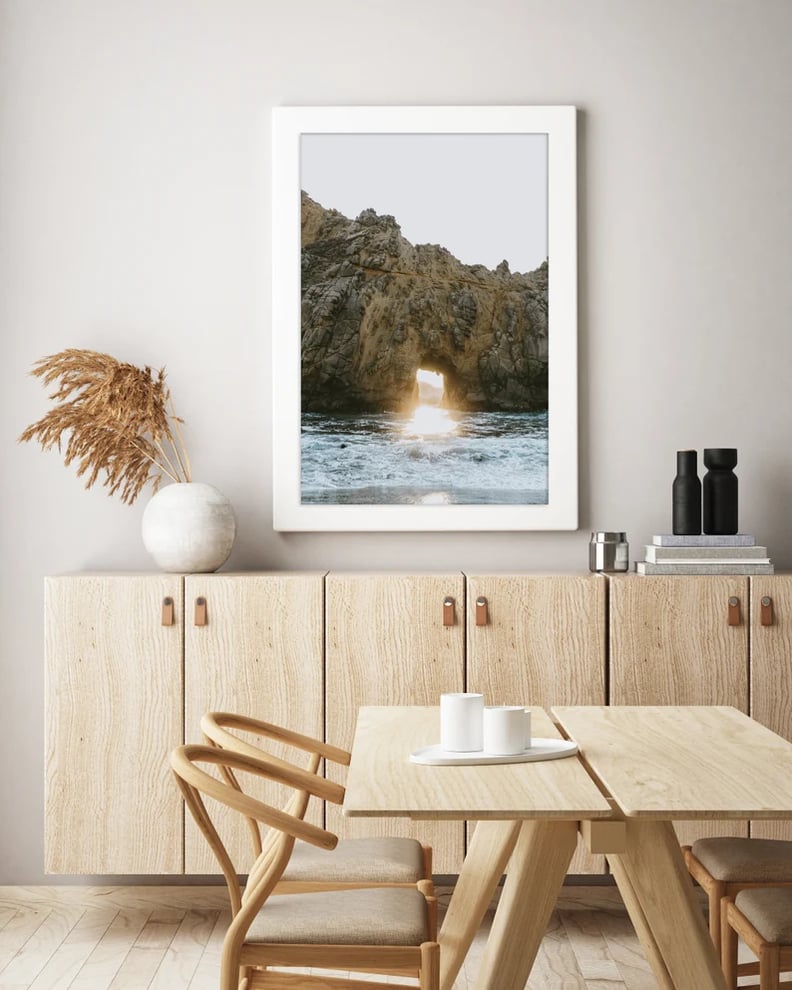 Travel Inspired Motifs: Keyhole Rock Big Sur Ocean Wall Art