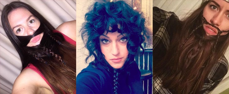 Women Braiding Their Hair Into Beards Trend