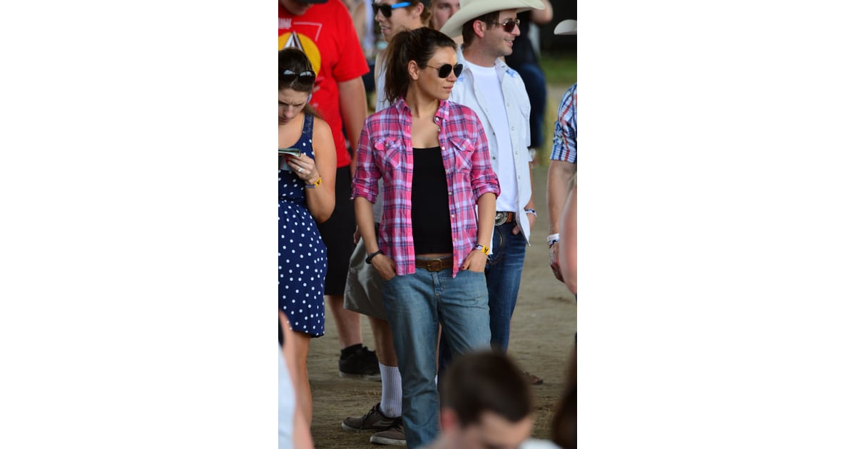 Mila Kunis and Ashton Kutcher at Stagecoach 2014 | POPSUGAR Celebrity