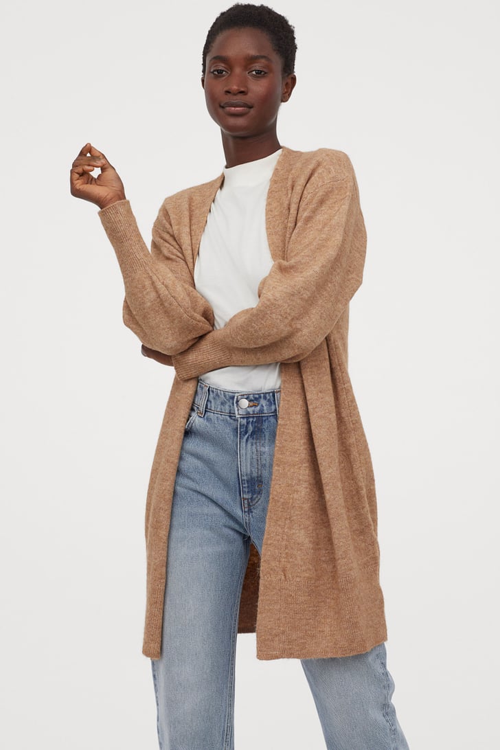 H&M Long Cardigan | Fall 2020 Sweater Trend: How to Wear an Oversize Cardigan | POPSUGAR Fashion 